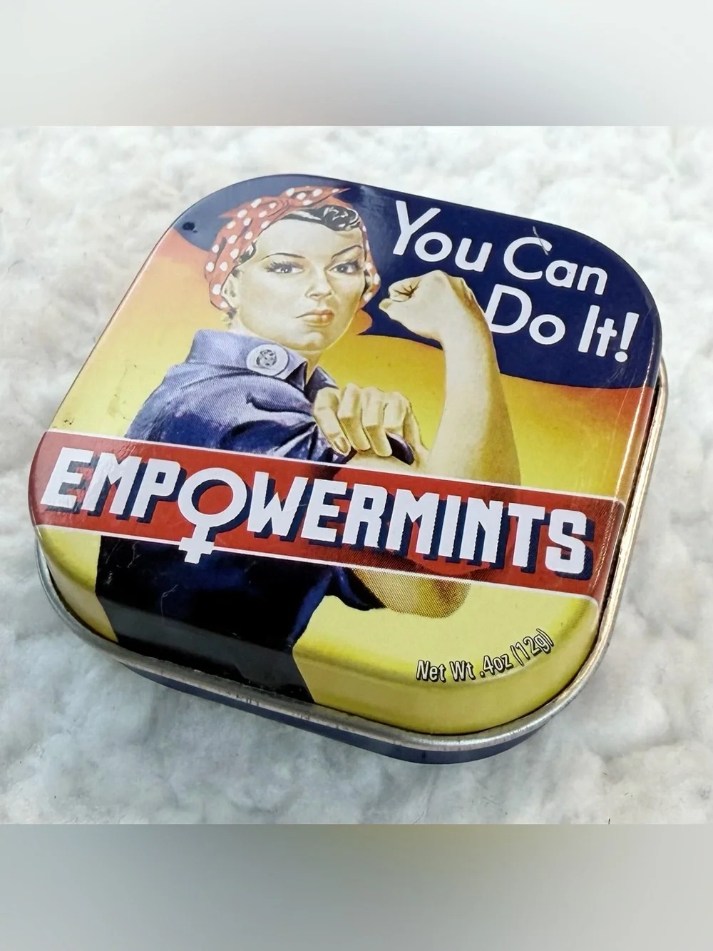 THE UNEMPLOYED PHILOSOPHERS GUILD • “Empowermints” Rosie the Riveter Mini Tin